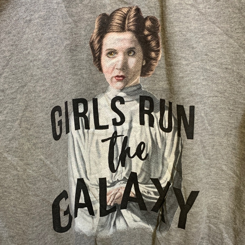 Star Wars Gray 'Girls Run the Galaxy' Sweatshirt - Picture 4 of 7